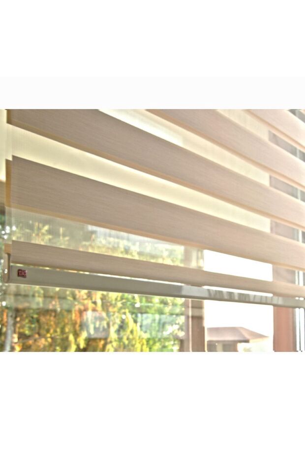 Rüyaper Krem Bambu Zebra Perde - 2