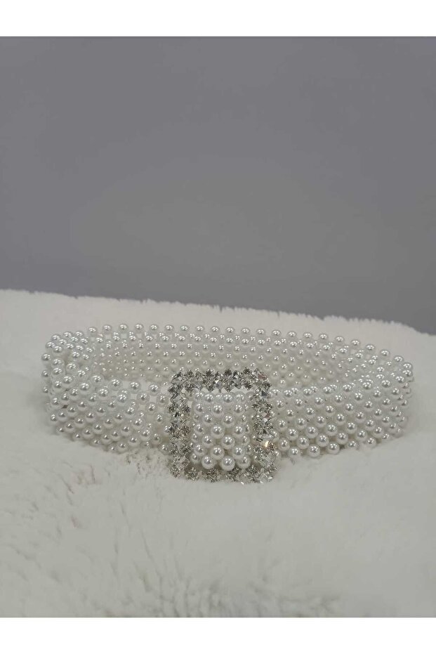 İnci işlemeli kemer - 1