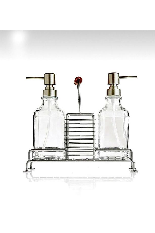2'li Kare Sıvı Sabunluk & Losyonluk Set - 3