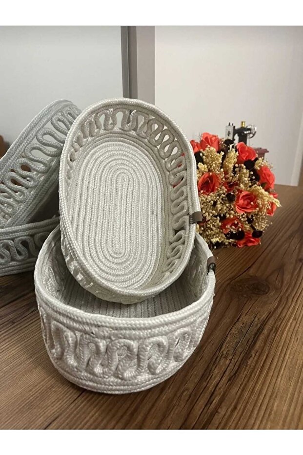 Height10, Length30, Width17 - Height9. Boy26, En15- 2-Piece Wicker Basket Gift Basket, Dowry Basket, Bread Basket