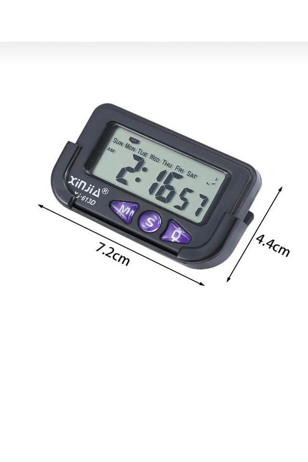 Yapışkanlı Ve Masaüstü Stantlı Alarmlı Kronometreli Mini Dijital Saat - 1
