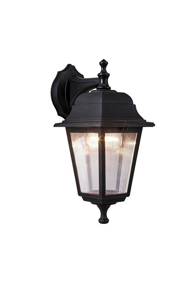 Optical Square Inverted Sconce Black - 2