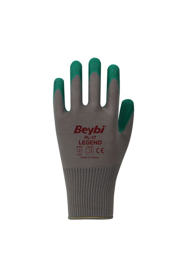 Pl17 Camcı Polyester Lateks Iş Eldiveni 10 Beden 1 Çift - 2