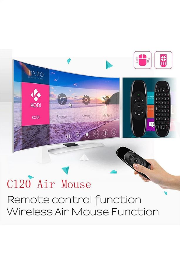2.4 GHz Air Mouse Klavye Ses Anahtarlı Jiroskop Akıllı Tv Android Box Klavyeli Uzaktan Kumanda - 8