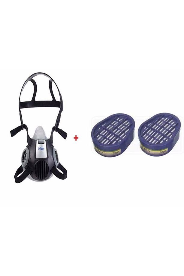 Drager Xplore 3300 Yarım Yüz Maskesi + 6738816 Abek Filtre - 2