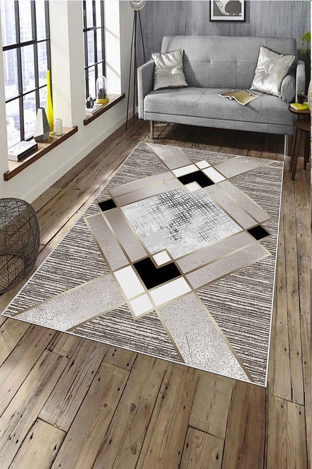 Dijital Baskı Dört Mevsim Kaymaz Deri PVC Taban Yıkanabilir Yolluk Koridor Mutfak Ve Salon Halısı - 3