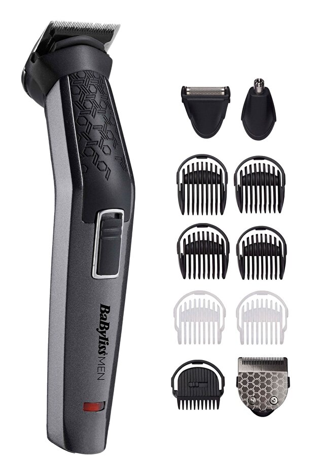 Carbon Titanium 10 Başlıklı Kablosuz Yüz ve Vücut Bakım Kiti Tıraş Makinesi Siyah MT727E - 1