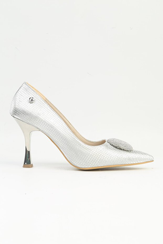 ® | Pc-54031 Women's Silver Heeled Shoes