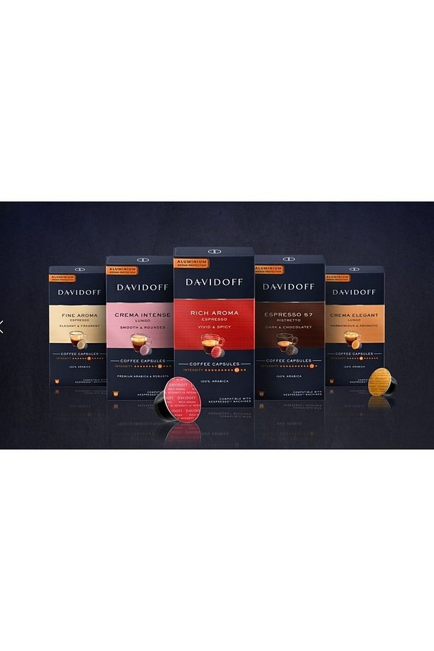 DAVİDOFF 5X10 Adet Kapsül Kahve (Nespresso Uyumlu) - 1