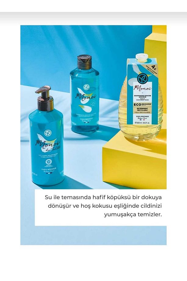 Monoi Eko Refill Yedek Saç ve Vücut Şampuanı - 600 ml - 3