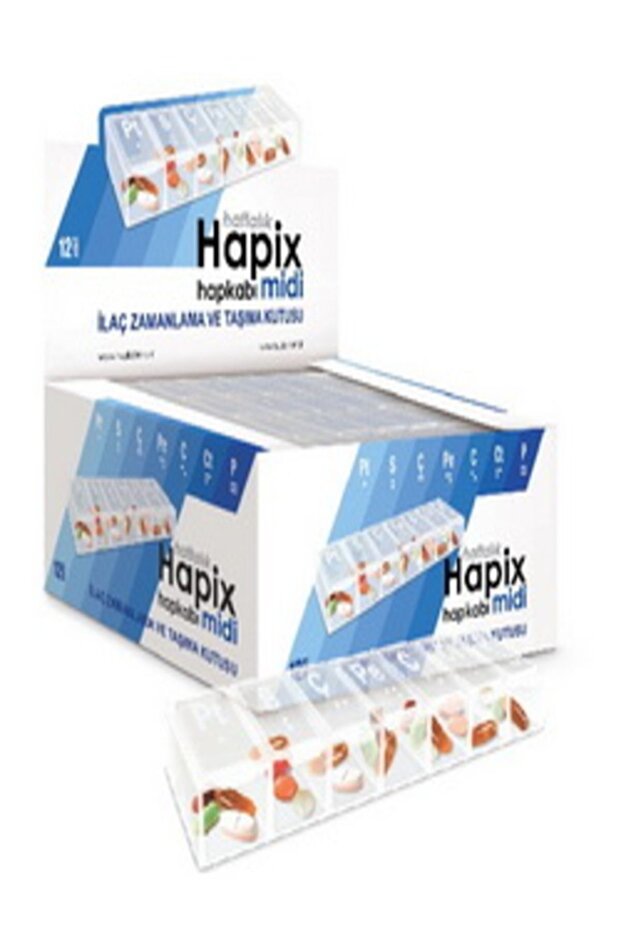 Hap Kabı Haftalık Midi 12'li 4 Adettir - 1