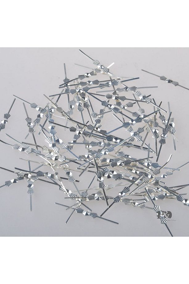 Avize Bağlantı Aparatı Papyon Gümüş Renk 50 Adet(33mmx3,5mm) - 1