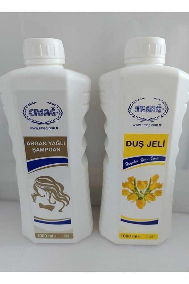 Argan Yağlı Şampuan 1000 Ml & Duş Jeli 1000ml - 1