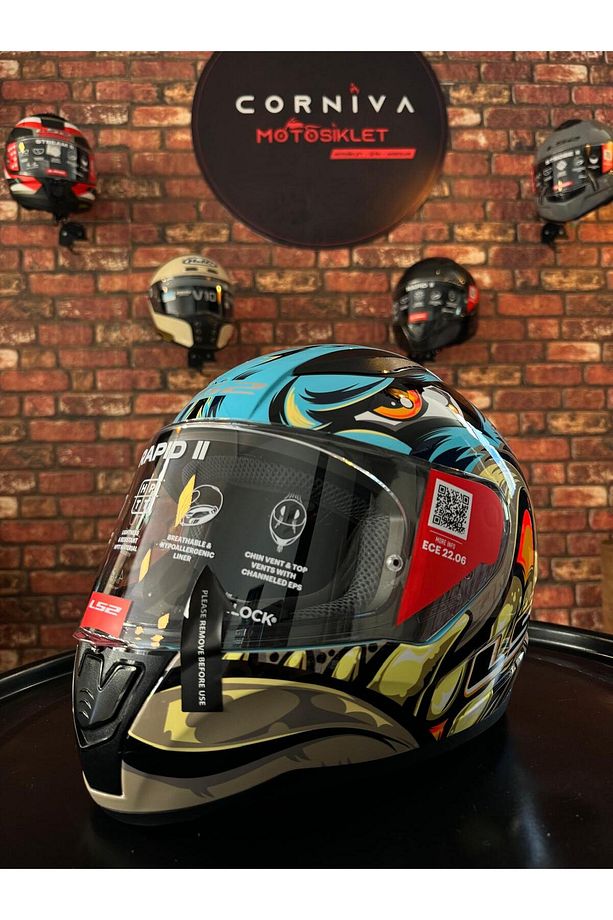 RAPID 2 NEO MAVİ-MOR KASK - 1
