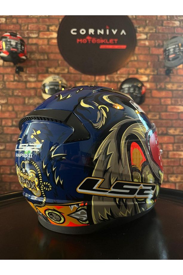 RAPID 2 SPOX MAVİ-GRİ KASK - 4
