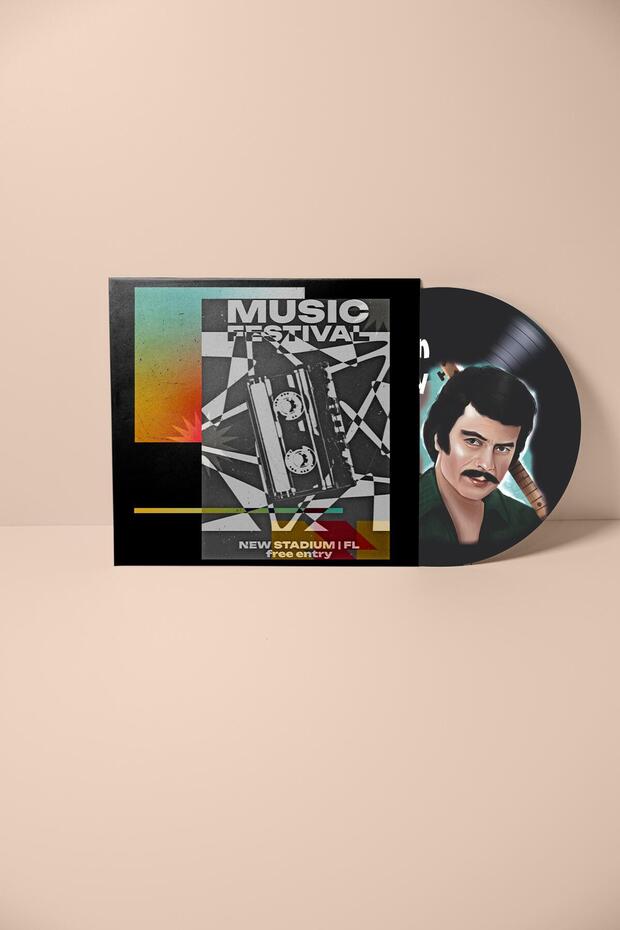 Barış Manço Plak Duvar Dekoru - 5