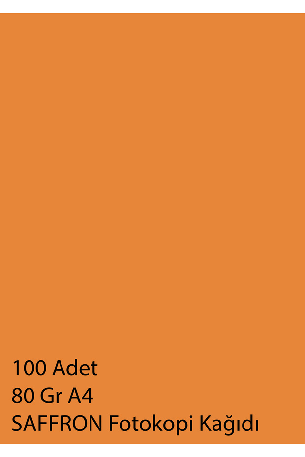 100 ورقة نسخ SAFFRON-ORANGE مقاس A4 - IT240