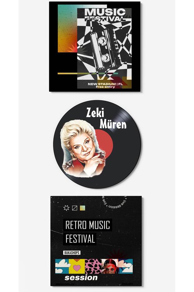 Zeki Müren Plak Duvar Dekoru - 1