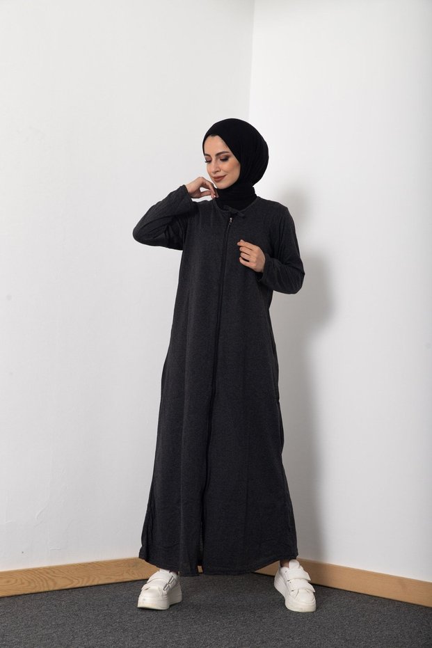Seasonal Zippered Women's Prayer Dress Seasonal Thin Fabric