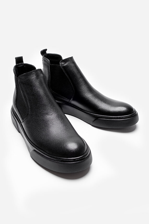Genuine Leather Black Ultra Comfortable and Lightweight Chelsea Men's Boots Luass25Al0026