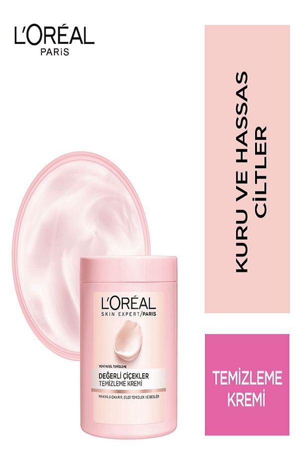 Değerli Çiçekler Kuru ve Hassas Ciltler İçin Temizleme Kremi 200 ml 3600523447770 - 1