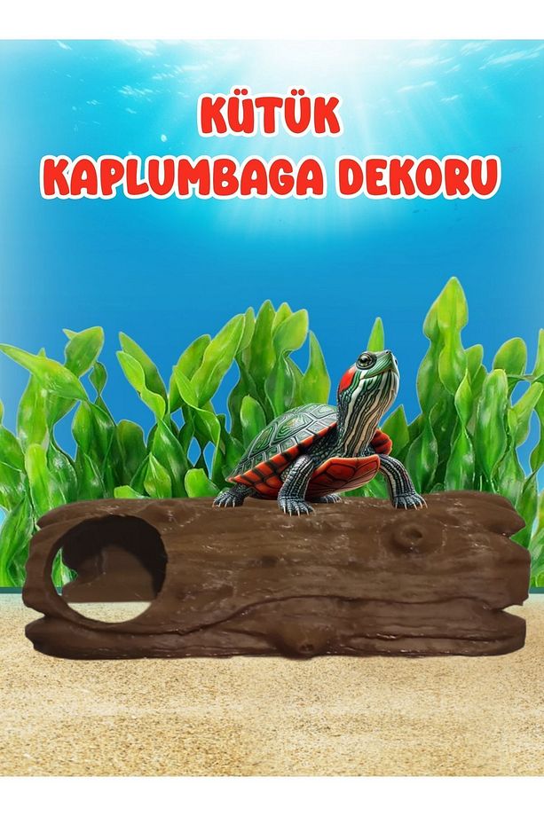 Kütük Kaplumbağa Habitat Dekoru - 3
