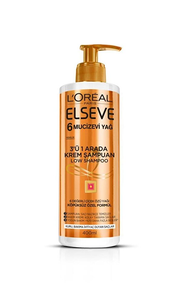 L'oréal Paris 6 Mucizevi Yağ 3'ü 1 Arada Krem Şampuan - 1
