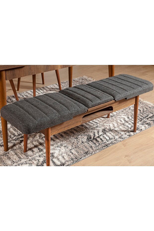 Sembol Bench Ceviz Antrasit - 1