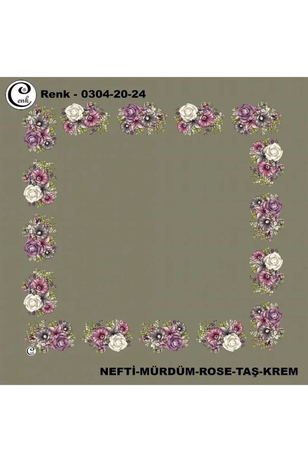 Nefti çiçekli yazma