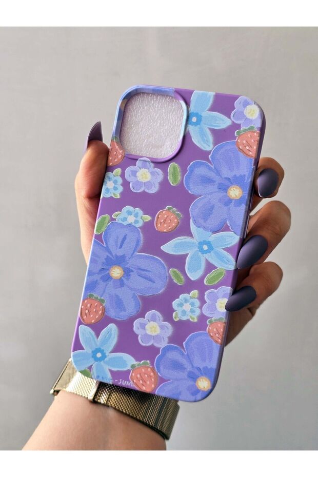 iPhone 13/14 Compatible Velvet Printed Launch Case - 4