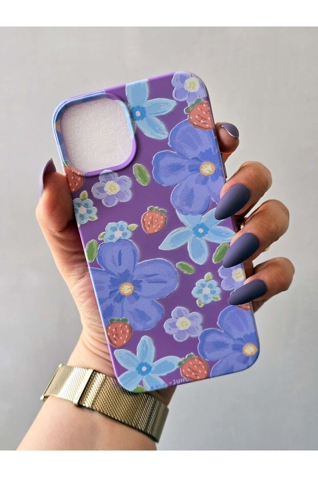 iPhone 13/14 Compatible Velvet Printed Launch Case - 3