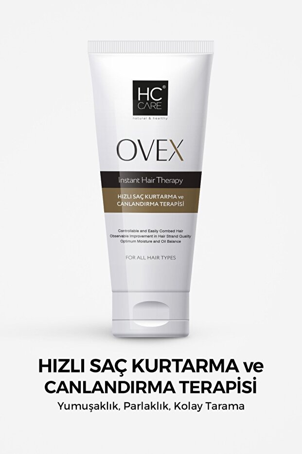 HC Care Ovex Hızlı Saç Kurtarma & Canlandırıcı Maske – Yumuşaklık ve Yoğun Onarım