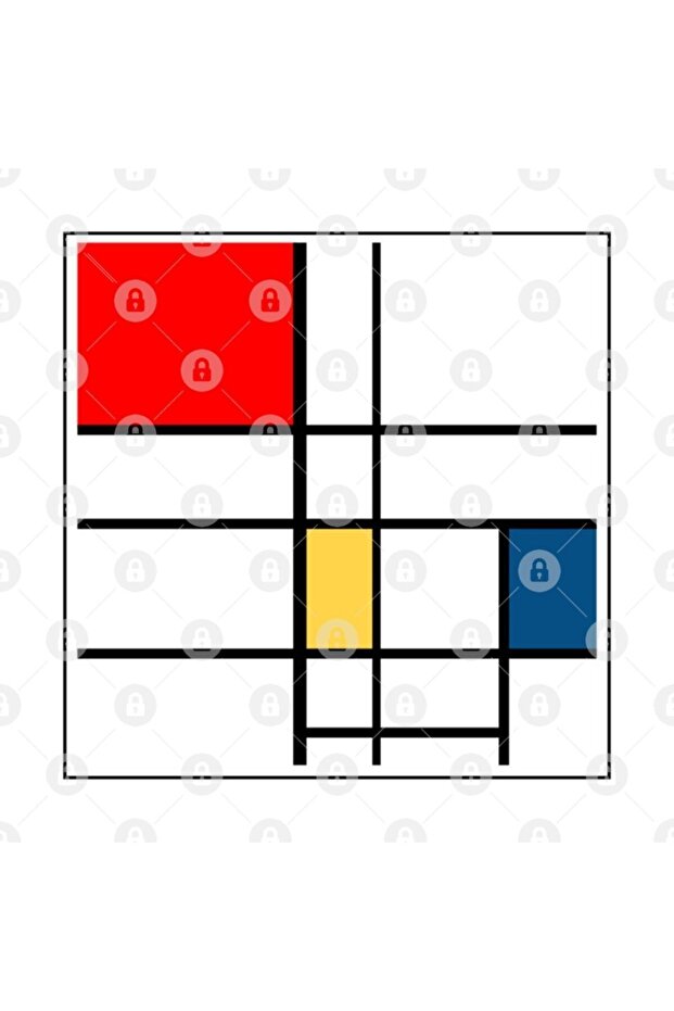 Mondrian Mug, Gift, Dowry, Presentation - 2