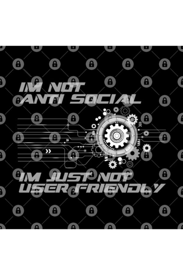 Anti Social User Coding Cogwheel Computing Programmer Mug - 3