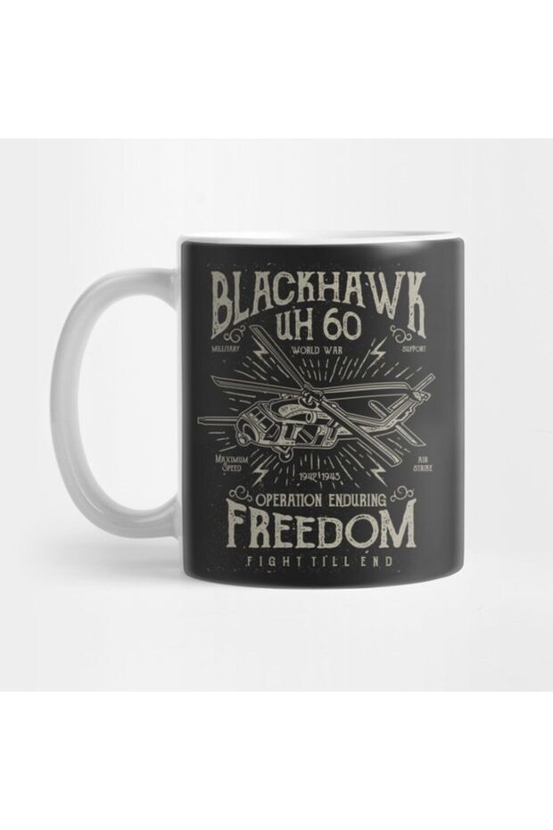 Black Hawk Uh 60 Operation Enduring Freedom Fight Till The End Mug