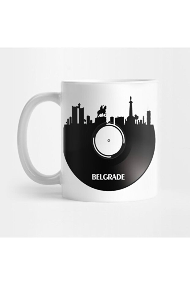 Belgrade Serbia Vinyl Cup, Gift, Dowry, Presentation Holder