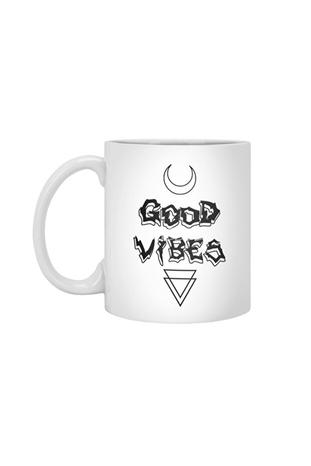 Good Vibes White Cup, Gift, Dowry, Presentation Holder