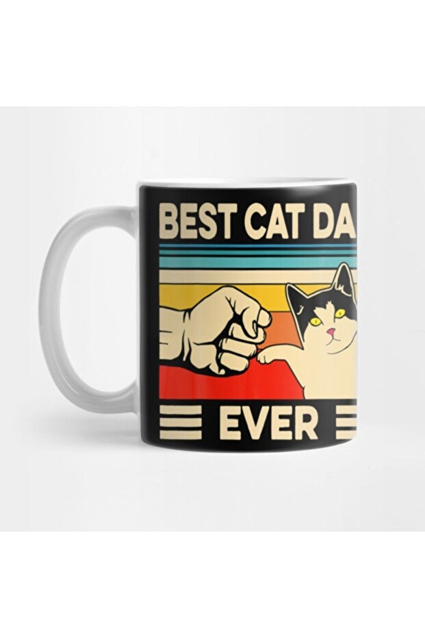 Best Cat Dad Ever Funny Cat Dad Father Vintage Gift Mug
