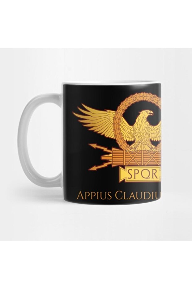 Ancient Novel Mythology Sol Invictus Roman Eagle Spqr Gift Mug