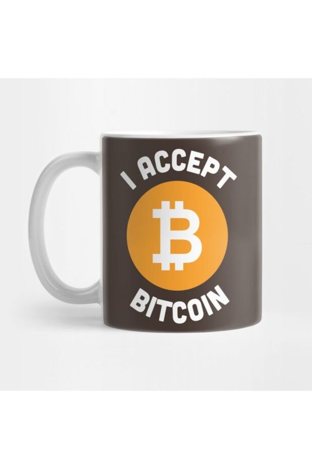 Funny Bitcoin Joke - I Accept Bitcoin - Funny Crypto Jokelogo Mug