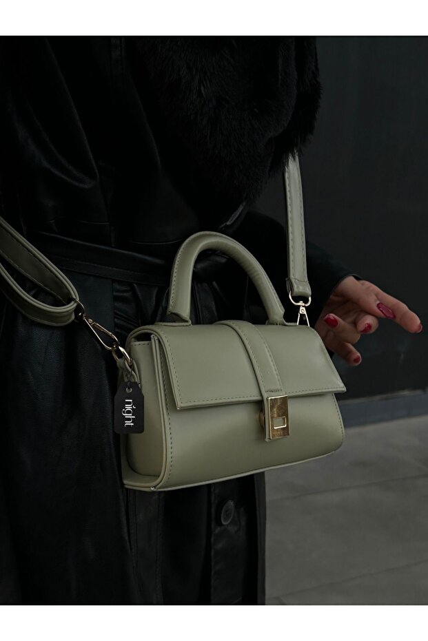 Paula Model Almond Green Women's Hand and Shoulder Bag