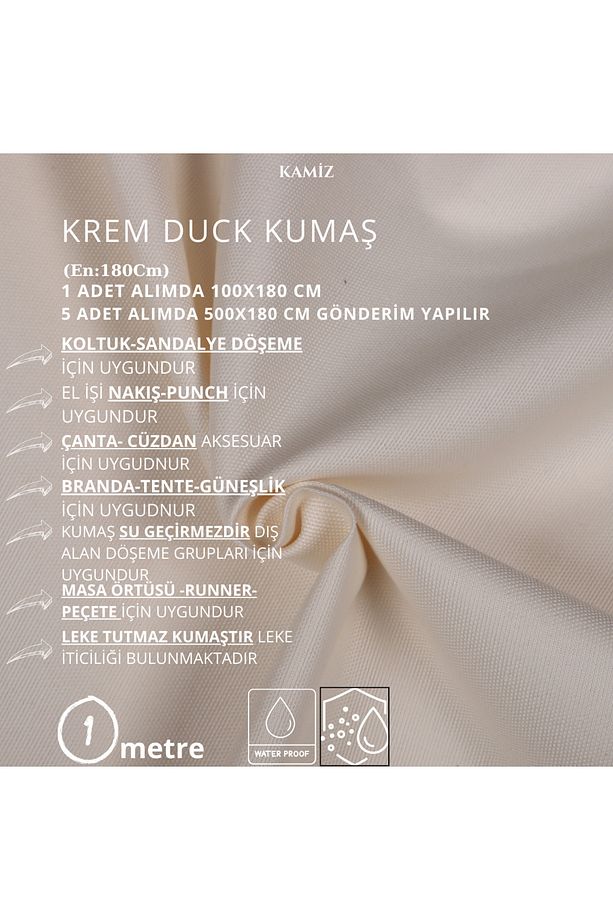 Duck Kumaş - Döşemelik Kumaş - Punch Kumaşı - Çanta Kumaşı - Masa Örtüsü - Runner - 1