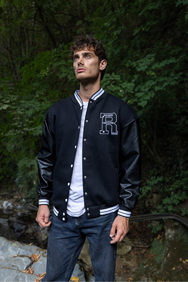 Black R College Jacket