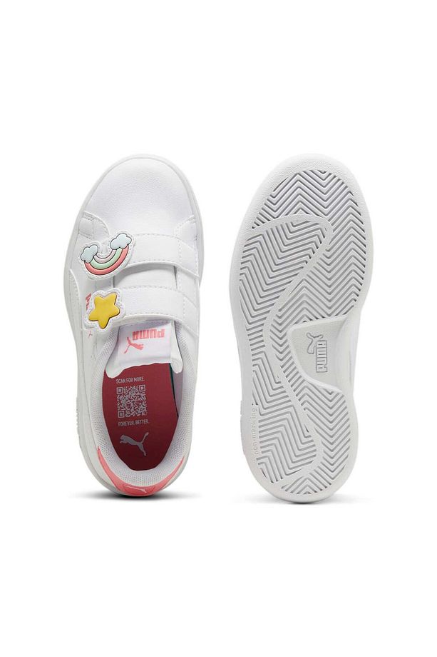 Puma Smash 3.0 Badges Çocuk Spor Ayakkabı - 4