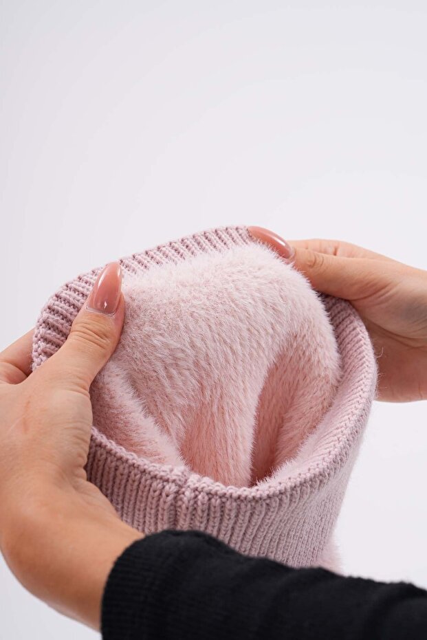 Peluş Ponponlu Bere - 9