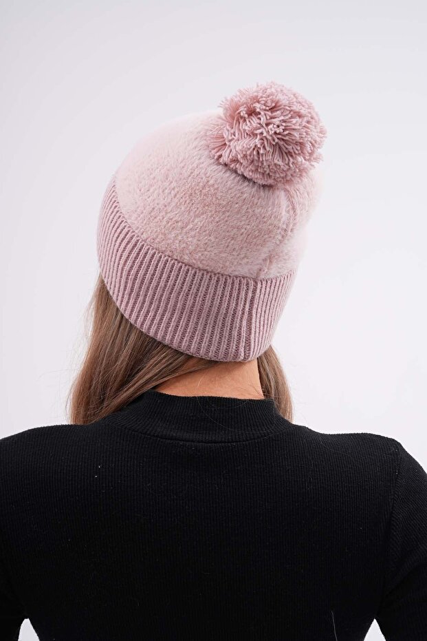 Peluş Ponponlu Bere - 6