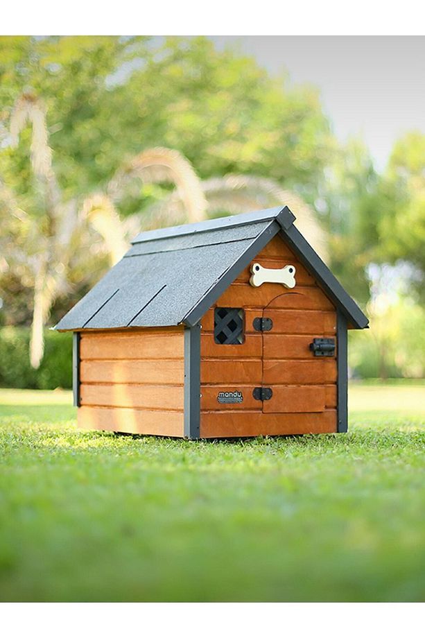 Isı Yalıtımlı Ahşap Kedi-köpek Kulübesi (SMALL) - 1