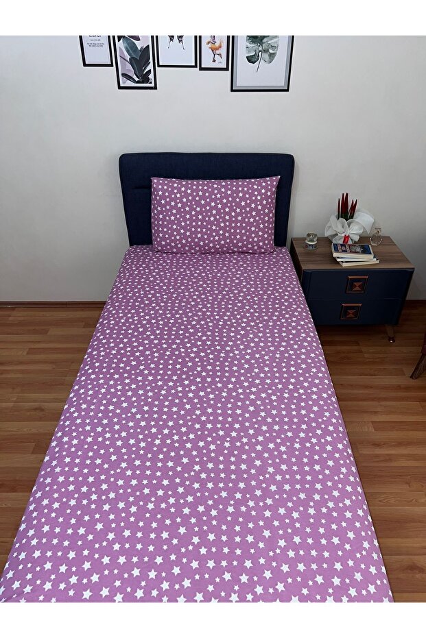 ملاءة سرير مفردة مطاطية ومبطنة - 2