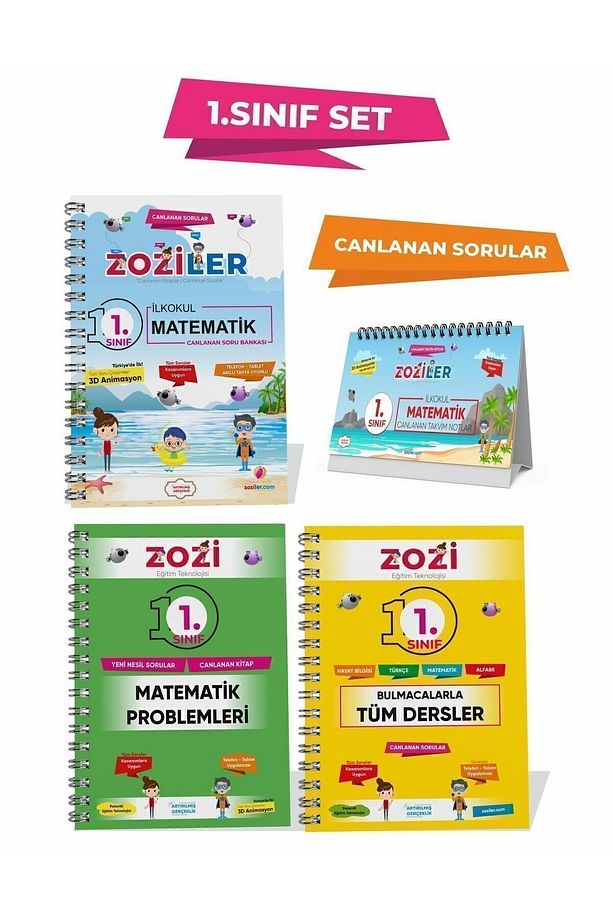 1.SINIF SET Matematik Soru Bankası – Yeni Nesil Problemler – Tüm Dersler Kitabı– Takvim Notlar - 1
