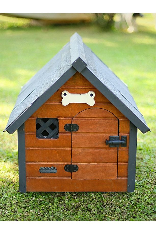 Isı Yalıtımlı Ahşap Kedi-köpek Kulübesi (SMALL) - 3